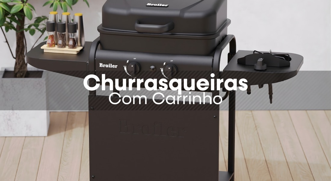 Churrasqueiras com carrinho